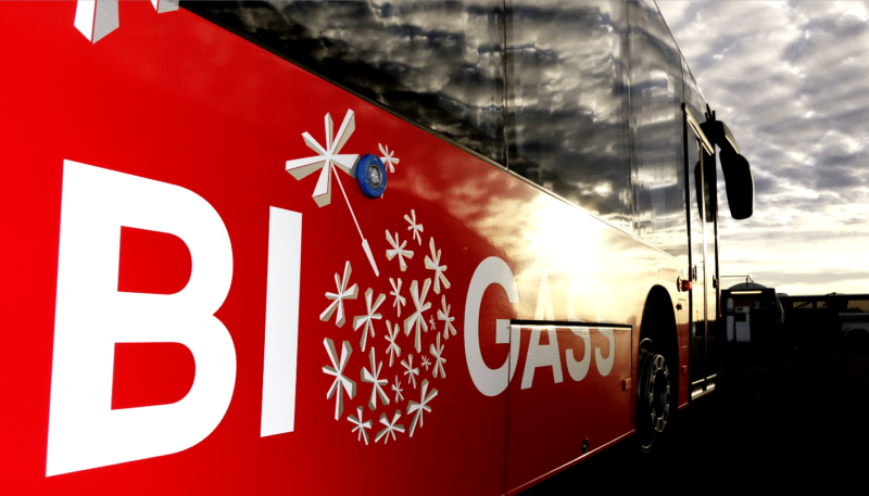 Biogass buss