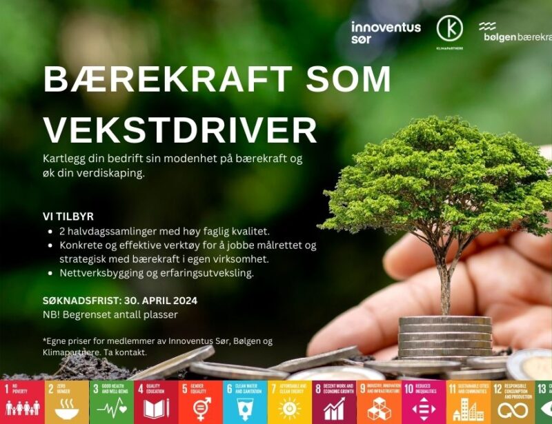 Plakat arrangement: Bærekraft som vekstriver