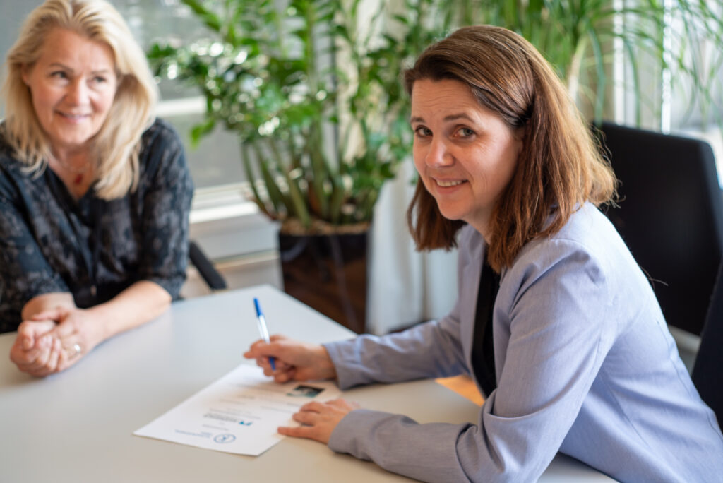 Signering med Klimapartnere Viken