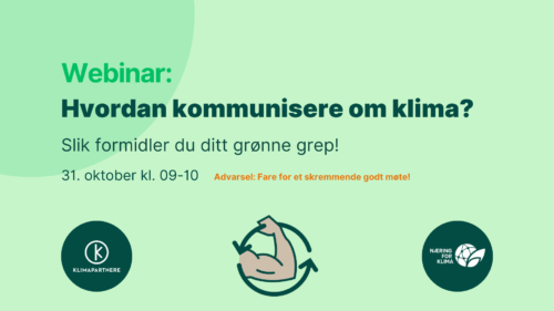 Plakat Hvordan kommunisere om klima? Slik formidler du ditt grønne grep