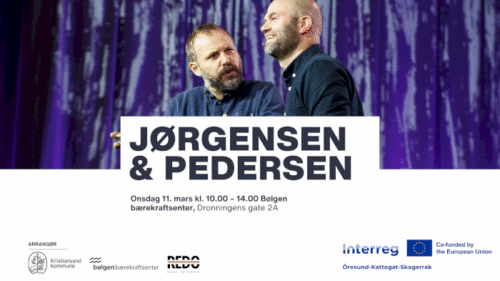 Plakat arrangement bilde av to menn